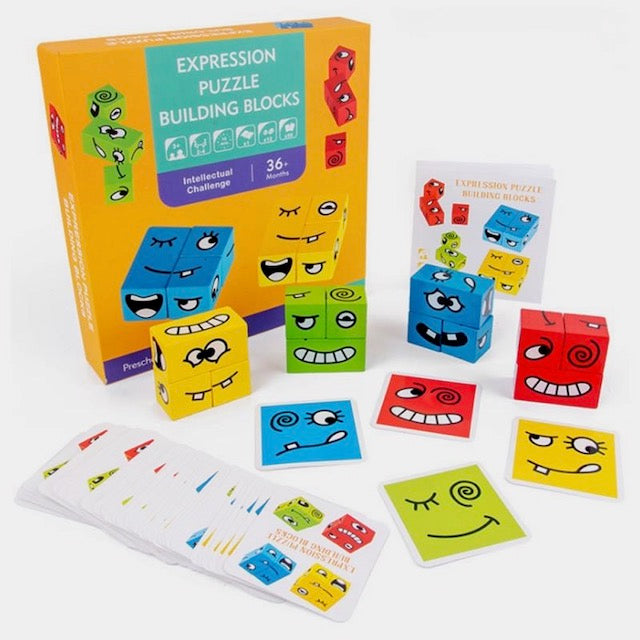 Expression Puzzle Blocks