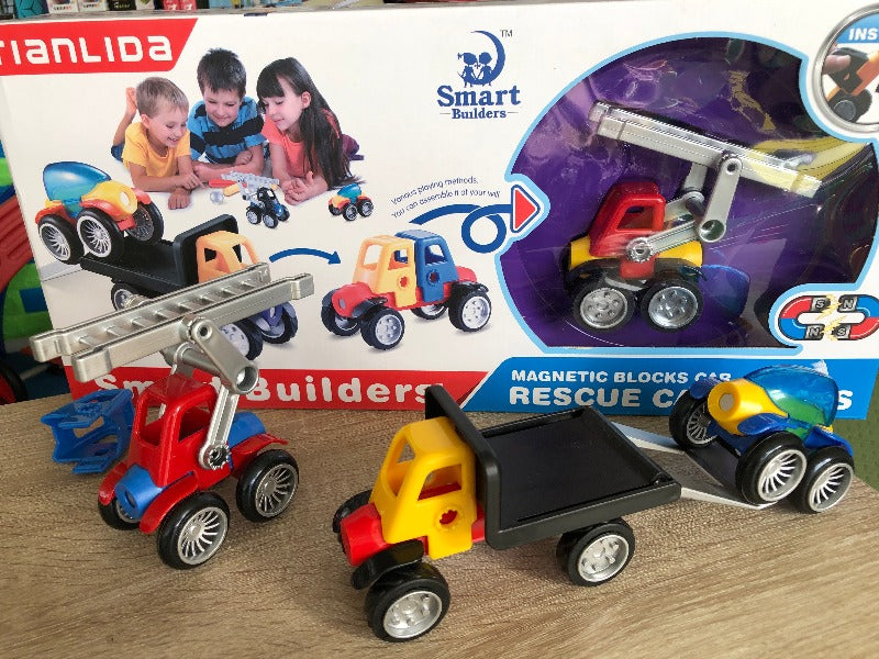 Smart Builders Magnetic 3 Vehicle Set