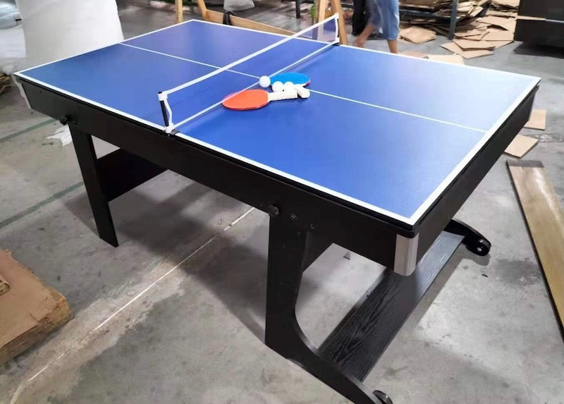 Fold up Pool TAble with Table Tennis Top