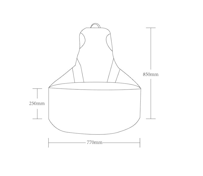 Gaming Bean Bag medium dimensions