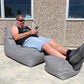 Indoor Outdoor Bean Bag Lounger and Ottoman Covers