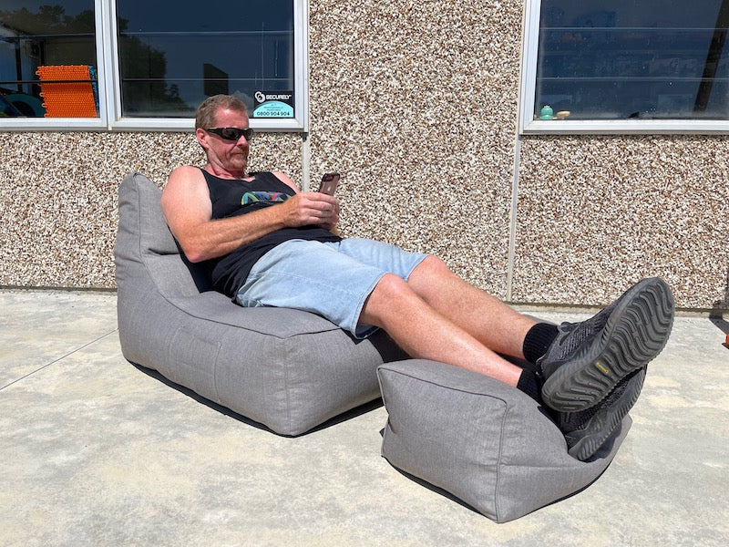 Indoor Outdoor Bean Bag Lounger and Ottoman Covers