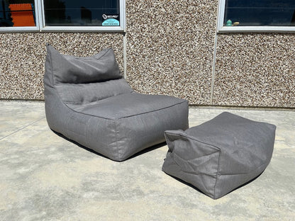 Indoor or Outdoor Bean Bag Lounger and Ottoman (Covers only)