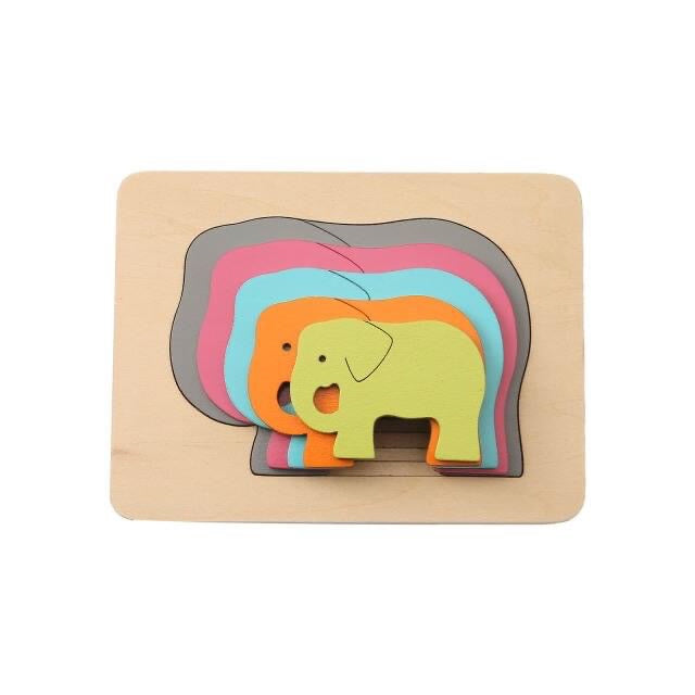 Layered PUzzle elephant