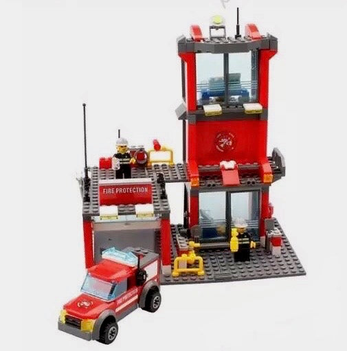 Lego Compatible Building Block Fire Station Set