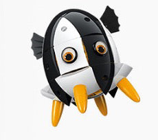 Magnetic creatures black and white