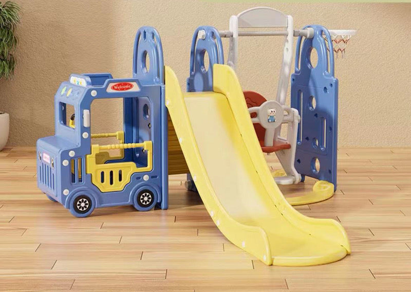 New Swing Slide Playset Blue