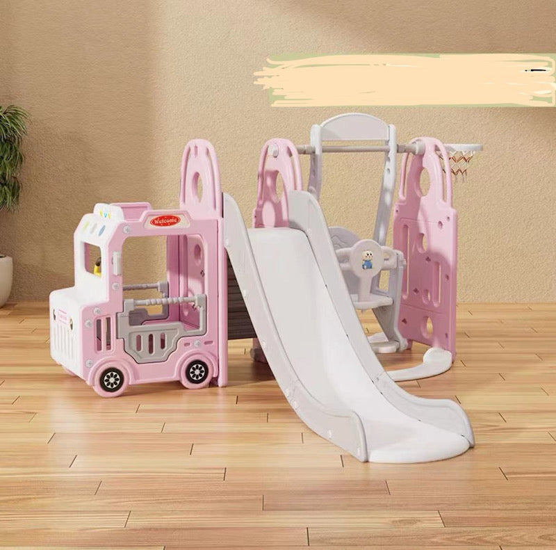 New Swing Slide Playset pink