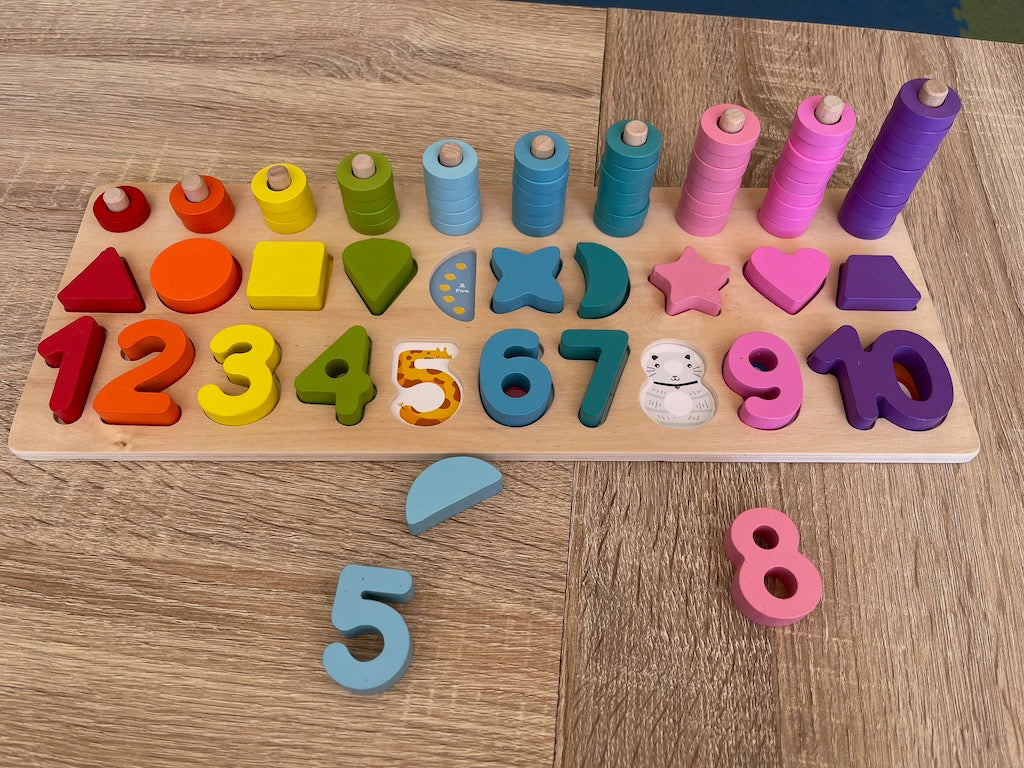 Number and counting learning puzzle