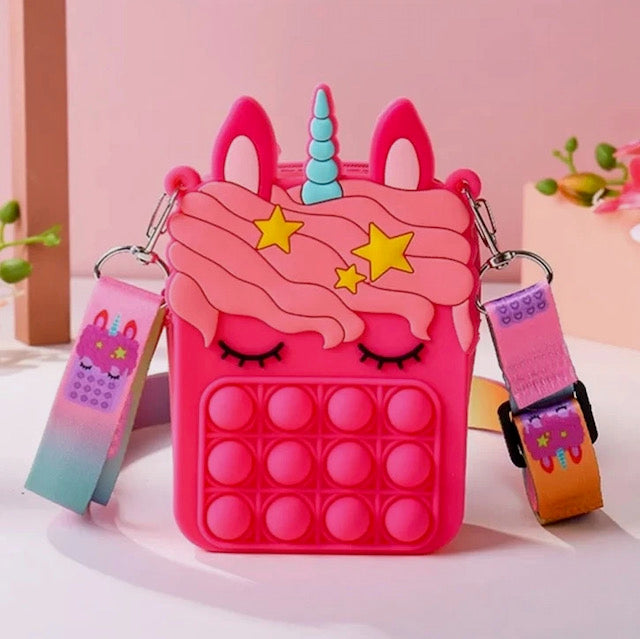 Popit Unicorn Purse dark pink