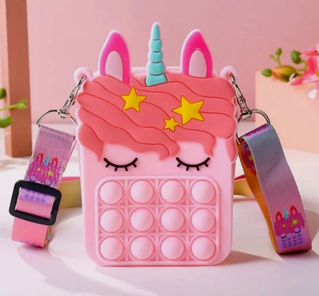 Popit Unicorn Purse light pink
