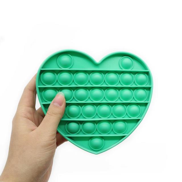 Push Pop Green Heart