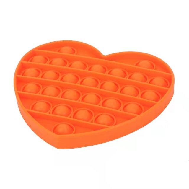 Push Pop Orange Heart