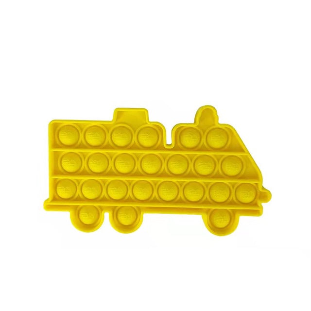 Push Pop (Popit) Fire Truck Yellow