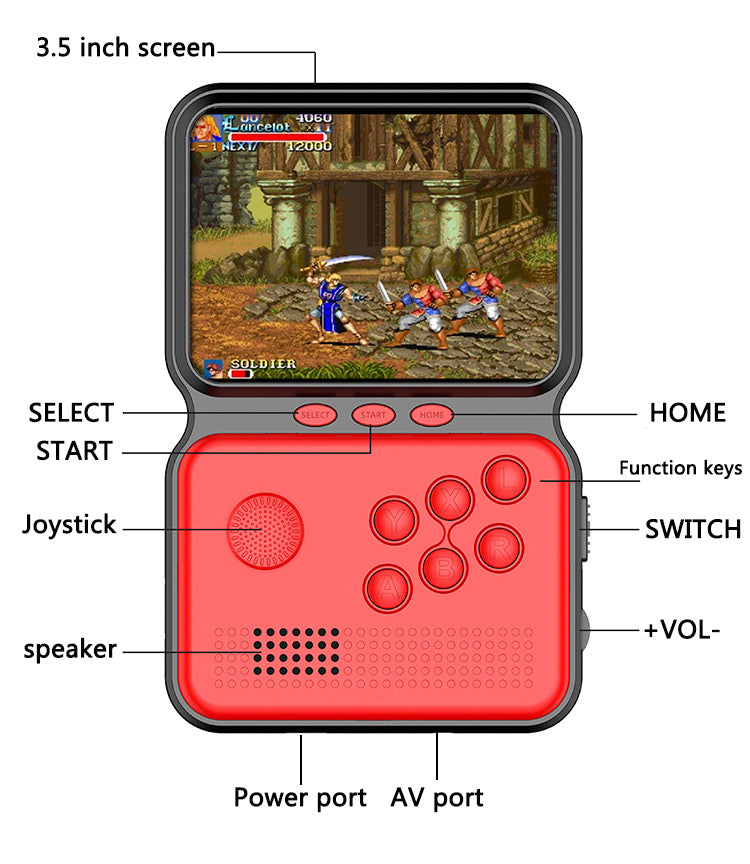 Retro Hand Held Games Console