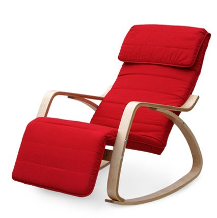 Rocking Recliner Chair Red