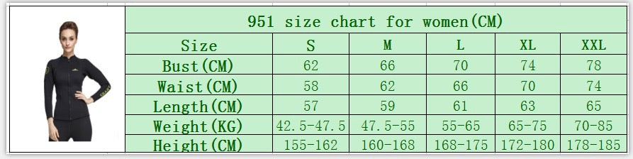 Women’s 2mm Neoprene Wetsuit Jacket
