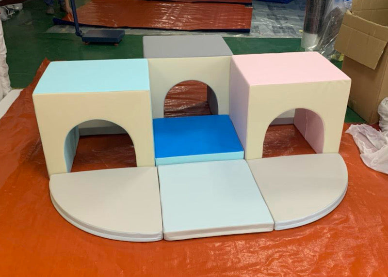 Soft Play Block Tunnel 3 Pastel
