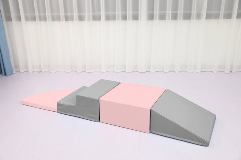 Soft Play Corner Climber pink grey