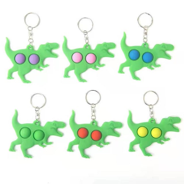 T Rex Dino Dimple key Chain
