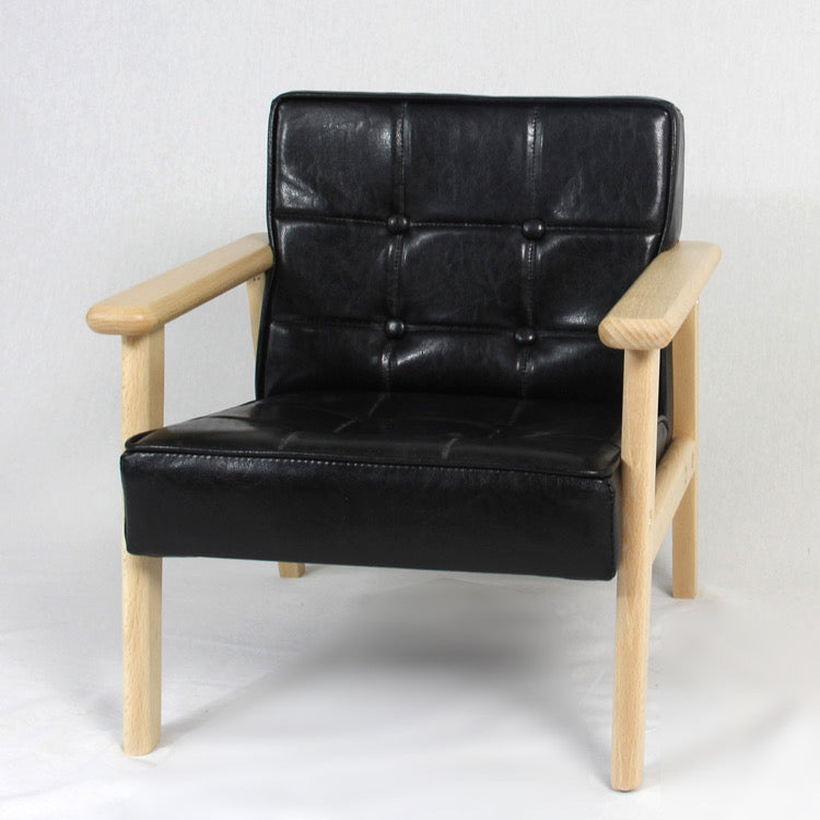 Toddler Chair Black PU