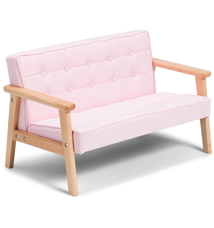 Toddler Sofa Pink fabric
