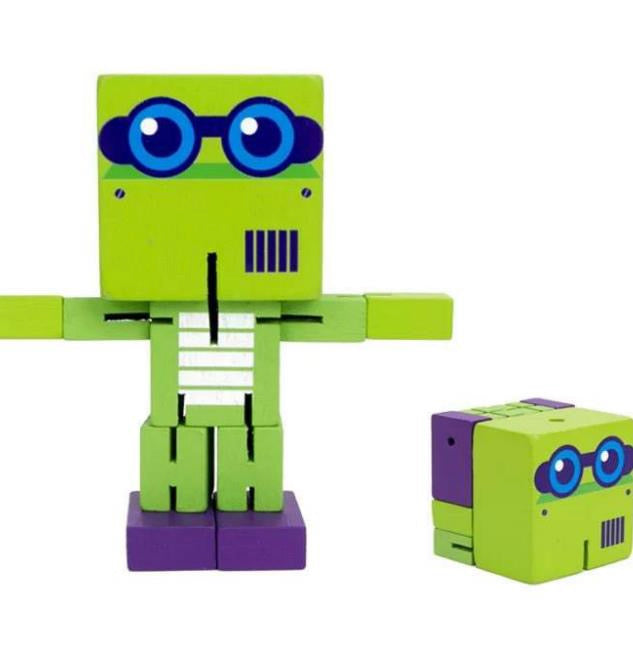 Transforming Wooden Robot