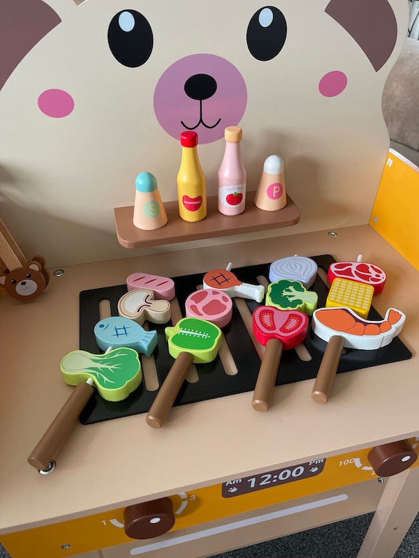Wooden Pretend Play BBQ