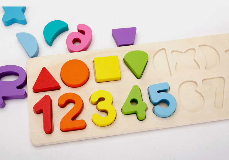 Wooden number puzzle