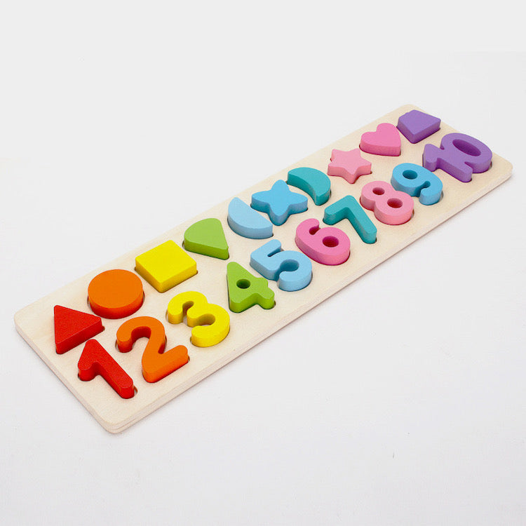 Wooden number puzzle