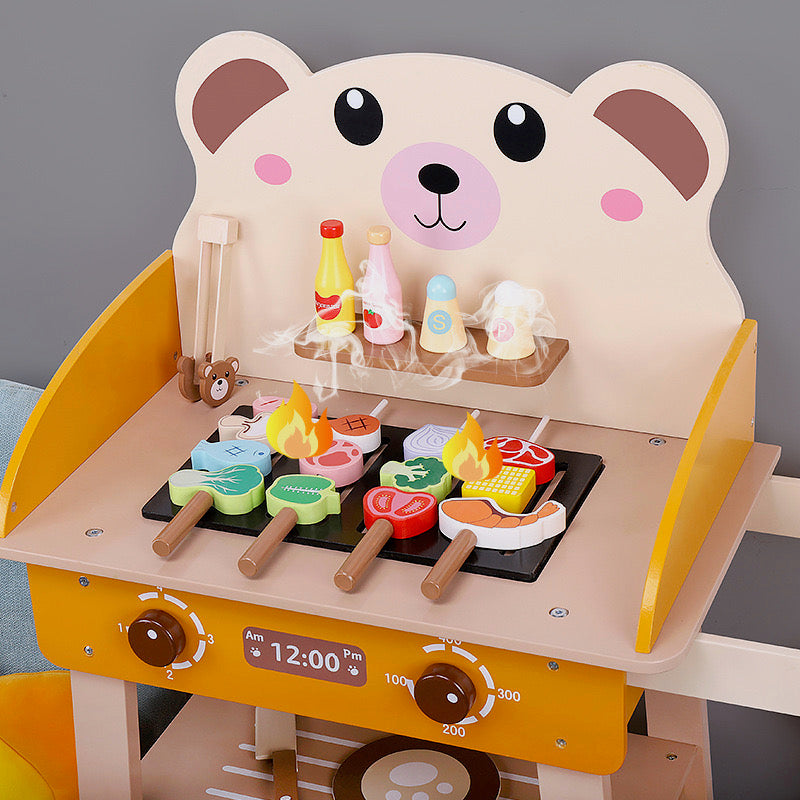 Wooden Pretend Play BBQ