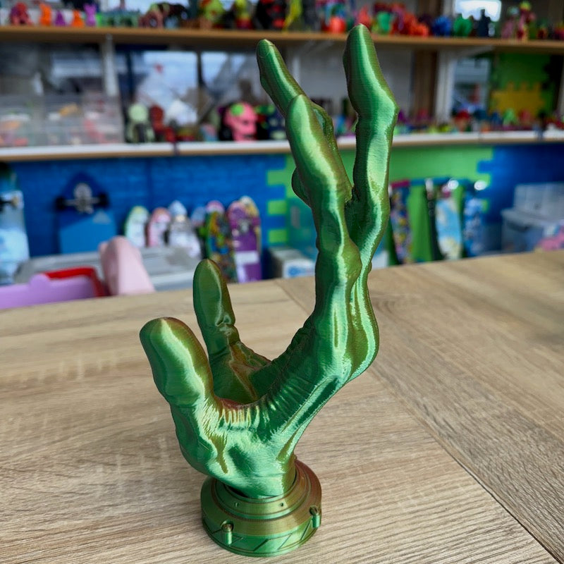 3D Printed 6 Finger Alien Hand Controller Holder Red/Yellow/Green tricolour silk