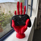 3D Printed 6 Finger Alien Hand Controller Holder Red