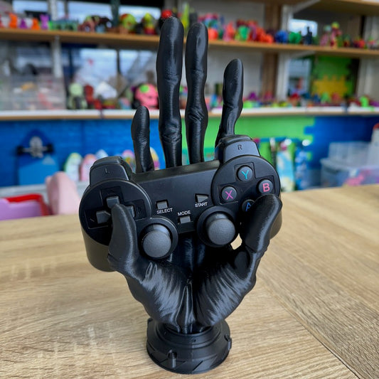 3D Printed 6 Finger Alien Hand Controller Holder black