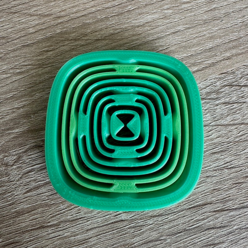 3D Printed Air Spinner Green gradient