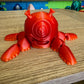 3D Printed Alien Squid Spinner Finger Top Fire Silk