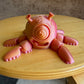 3D Printed Alien Squid Spinner Finger Top Pink/Yellow