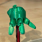 3D Printed Alien Squid Spinner Pencil Top Green