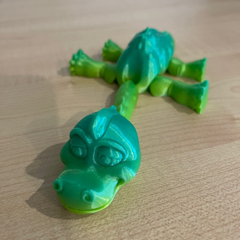 3D Printed Brachysaurus mini Green