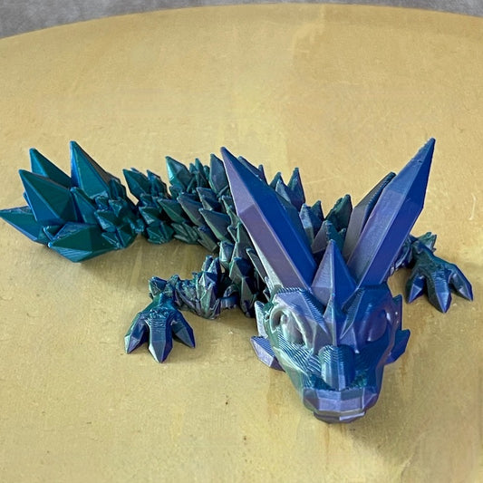 3D Printed Crystal Dragon Tadling.
