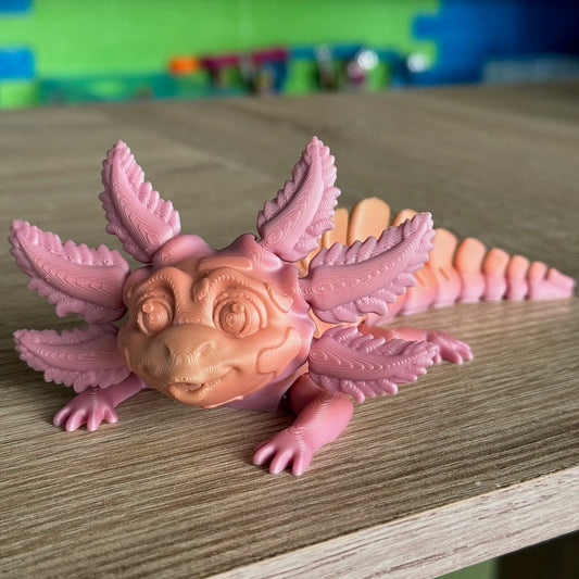 3D Printed Cute Axolotl