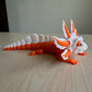 3D Printed Cute Axolotl orange/ white