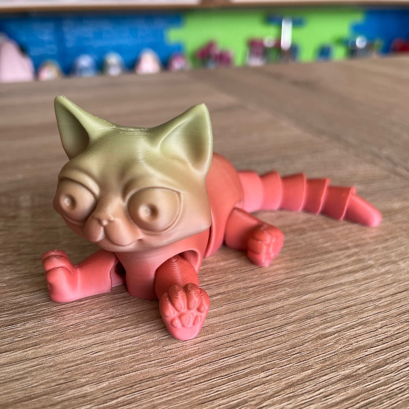3D Printed Articulated Cat