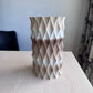 3D Printed Diamond Vase - bone