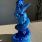 3D Printed Dice Tower Fire Ice Blue