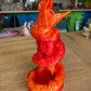 3D Printed Dice Tower Fire Red Silk