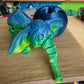 3D Printed Elephant on Ball Blue