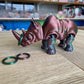 3D Printed Flexi Rhino with mini Ring Toss