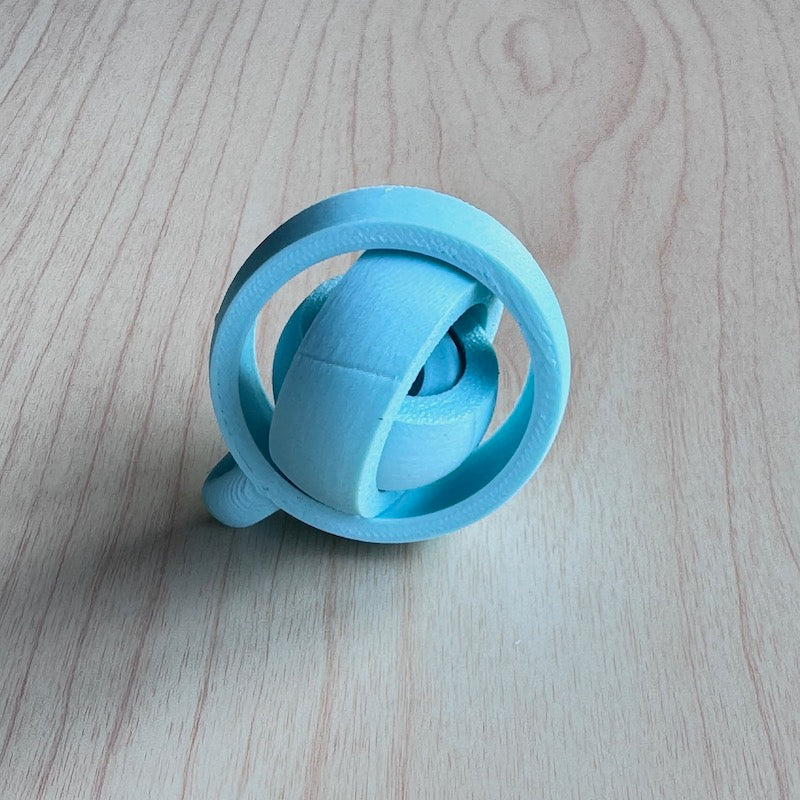 Gyroscope Keychain 3D Printed Gyroscope fidget for Keychain