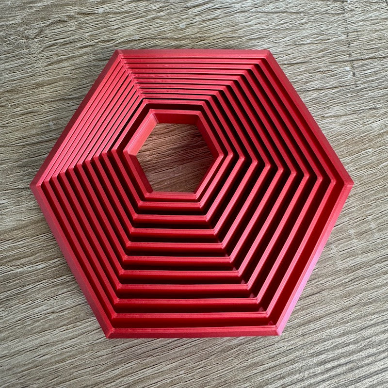 3D Printed Hexagon Fidget